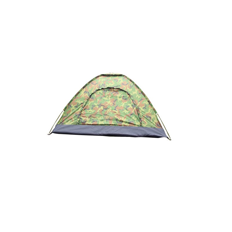 Cheap Goat Tents 3 4 Person Single Layer Camouflage Outdoor Tent Manual Single Layer Thickening Waterproof Sunscreen Camouflage Camping Tent   